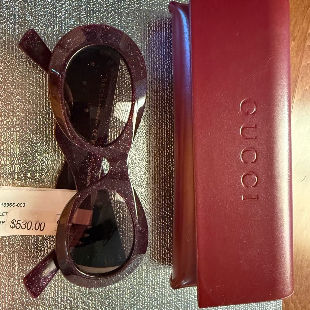 Gucci Sparkling Purple Sunglasses